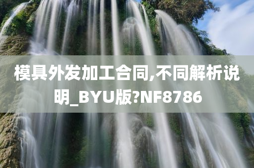 模具外发加工合同,不同解析说明_BYU版?NF8786