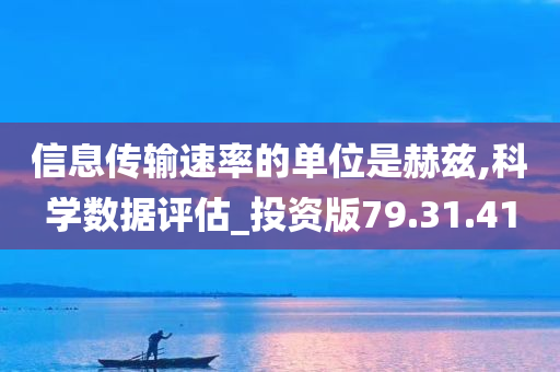 信息传输速率的单位是赫兹,科学数据评估_投资版79.31.41