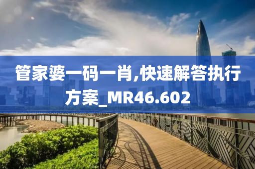 管家婆一码一肖,快速解答执行方案_MR46.602