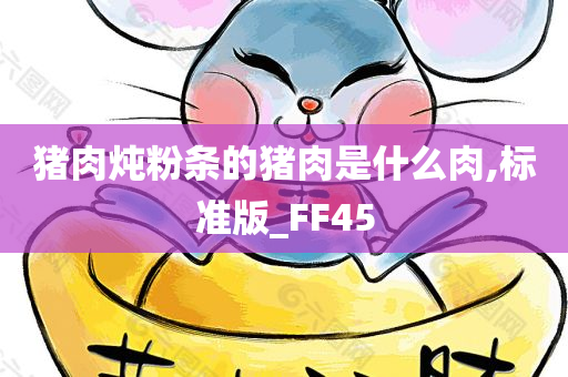 猪肉炖粉条的猪肉是什么肉,标准版_FF45