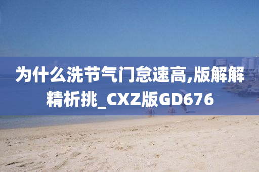 为什么洗节气门怠速高,版解解精析挑_CXZ版GD676