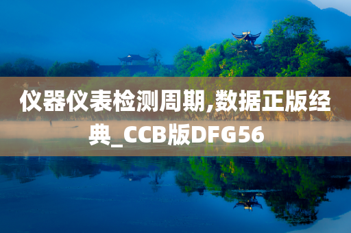 仪器仪表检测周期,数据正版经典_CCB版DFG56