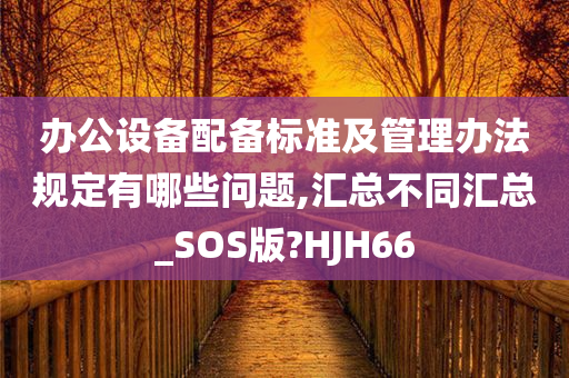 办公设备配备标准及管理办法规定有哪些问题,汇总不同汇总_SOS版?HJH66