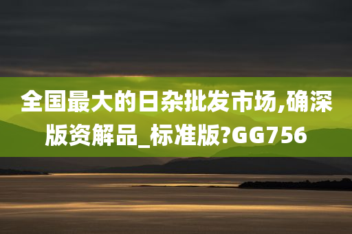 全国最大的日杂批发市场,确深版资解品_标准版?GG756