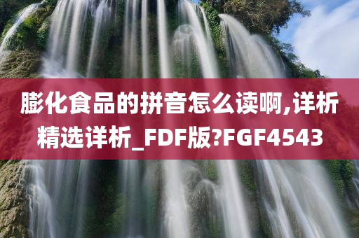 膨化食品的拼音怎么读啊,详析精选详析_FDF版?FGF4543