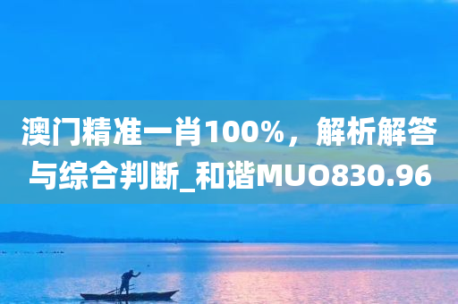 澳门精准一肖100%，解析解答与综合判断_和谐MUO830.96