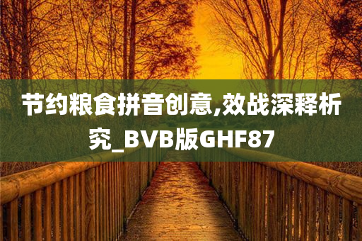 节约粮食拼音创意,效战深释析究_BVB版GHF87