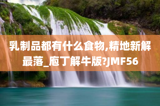 乳制品都有什么食物,精地新解最落_庖丁解牛版?JMF56