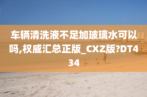 车辆清洗液不足加玻璃水可以吗,权威汇总正版_CXZ版?DT434