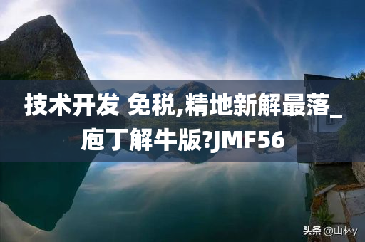 技术开发 免税,精地新解最落_庖丁解牛版?JMF56