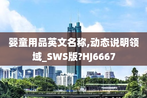 婴童用品英文名称,动态说明领域_SWS版?HJ6667