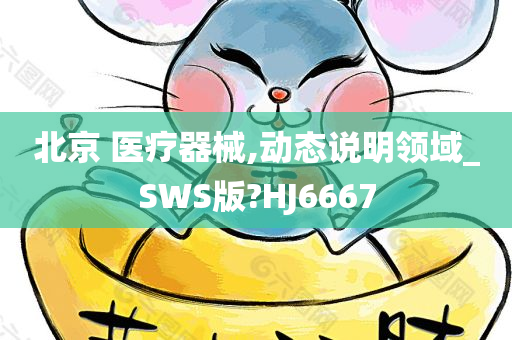 北京 医疗器械,动态说明领域_SWS版?HJ6667