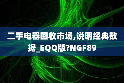 二手电器回收市场,说明经典数据_EQQ版?NGF89