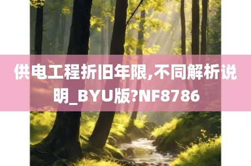 供电工程折旧年限,不同解析说明_BYU版?NF8786