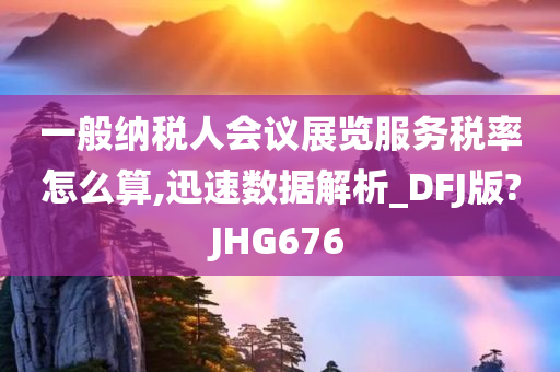 一般纳税人会议展览服务税率怎么算,迅速数据解析_DFJ版?JHG676