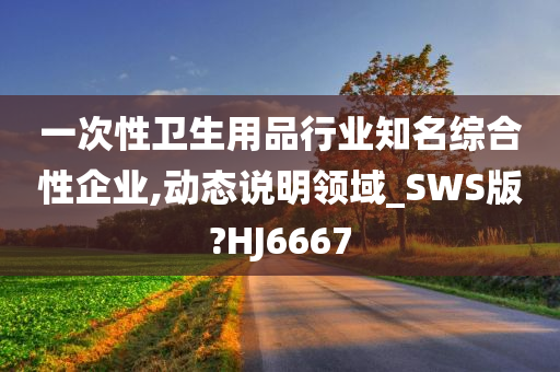 一次性卫生用品行业知名综合性企业,动态说明领域_SWS版?HJ6667