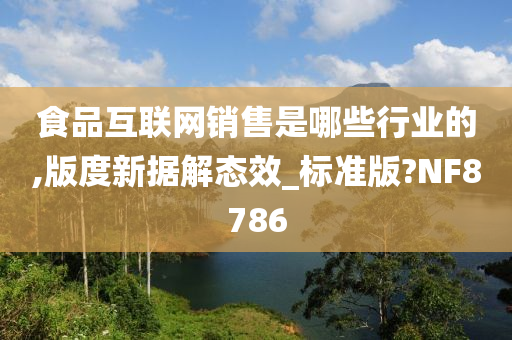 食品互联网销售是哪些行业的,版度新据解态效_标准版?NF8786