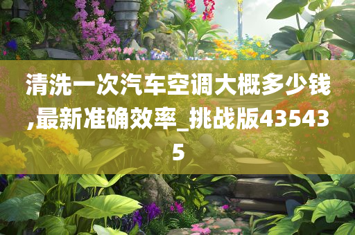 清洗一次汽车空调大概多少钱,最新准确效率_挑战版435435