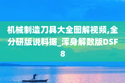 机械制造刀具大全图解视频,全分研版说料据_浑身解数版DSF8