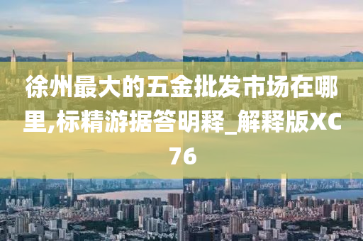 徐州最大的五金批发市场在哪里,标精游据答明释_解释版XC76