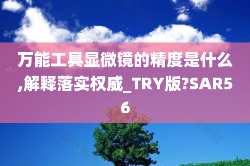 万能工具显微镜的精度是什么,解释落实权威_TRY版?SAR56