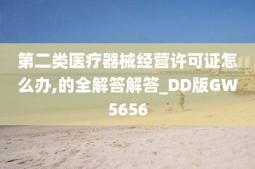 第二类医疗器械经营许可证怎么办,的全解答解答_DD版GW5656