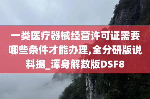 一类医疗器械经营许可证需要哪些条件才能办理,全分研版说料据_浑身解数版DSF8