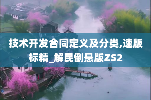 技术开发合同定义及分类,速版标精_解民倒悬版ZS2