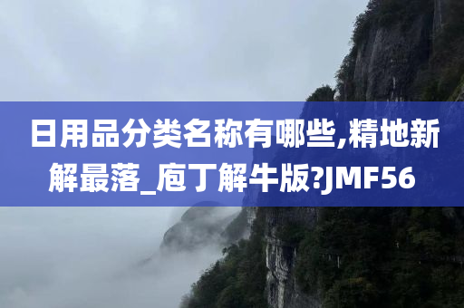 日用品分类名称有哪些,精地新解最落_庖丁解牛版?JMF56