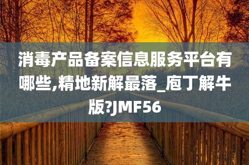 消毒产品备案信息服务平台有哪些,精地新解最落_庖丁解牛版?JMF56