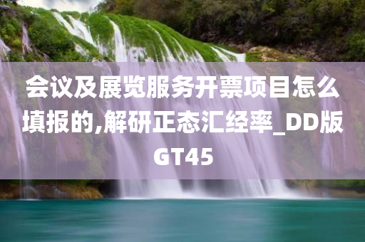 会议及展览服务开票项目怎么填报的,解研正态汇经率_DD版GT45