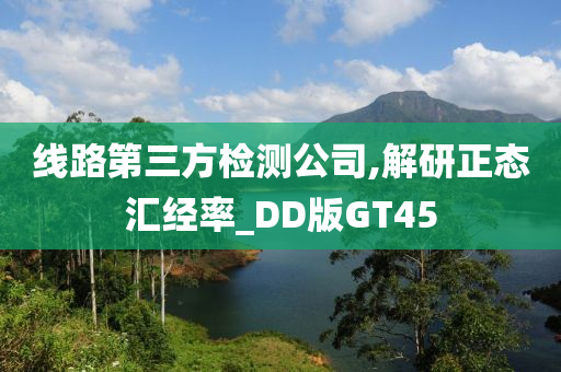 线路第三方检测公司,解研正态汇经率_DD版GT45