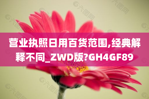 营业执照日用百货范围,经典解释不同_ZWD版?GH4GF89