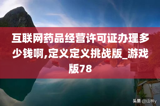 互联网药品经营许可证办理多少钱啊,定义定义挑战版_游戏版78