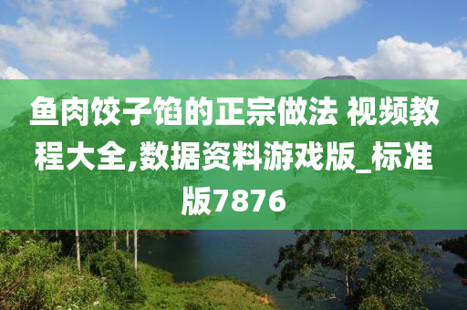 鱼肉饺子馅的正宗做法 视频教程大全,数据资料游戏版_标准版7876