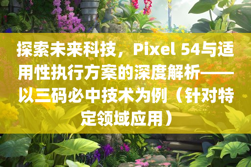 探索未来科技，Pixel 54与适用性执行方案的深度解析——以三码必中技术为例（针对特定领域应用）