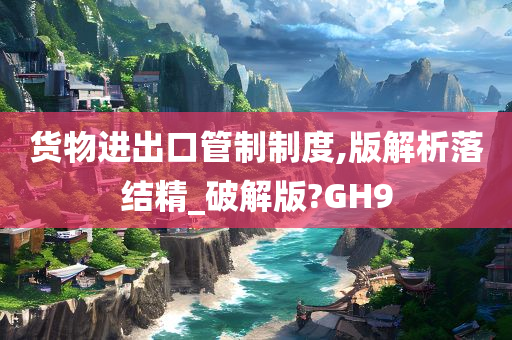 货物进出口管制制度,版解析落结精_破解版?GH9