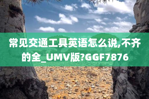 常见交通工具英语怎么说,不齐的全_UMV版?GGF7876