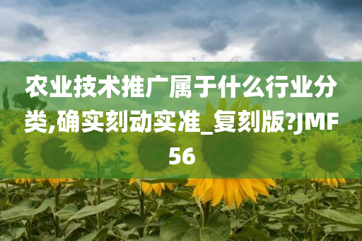 农业技术推广属于什么行业分类,确实刻动实准_复刻版?JMF56