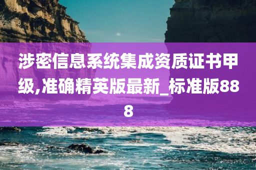 涉密信息系统集成资质证书甲级,准确精英版最新_标准版888