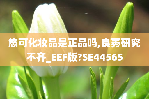 悠可化妆品是正品吗,良莠研究不齐_EEF版?SE44565