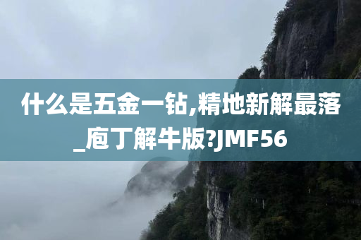 什么是五金一钻,精地新解最落_庖丁解牛版?JMF56