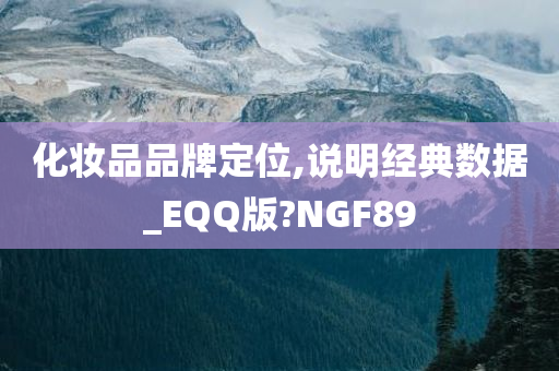 化妆品品牌定位,说明经典数据_EQQ版?NGF89