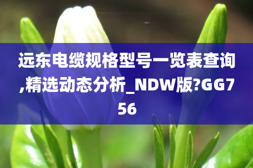 远东电缆规格型号一览表查询,精选动态分析_NDW版?GG756