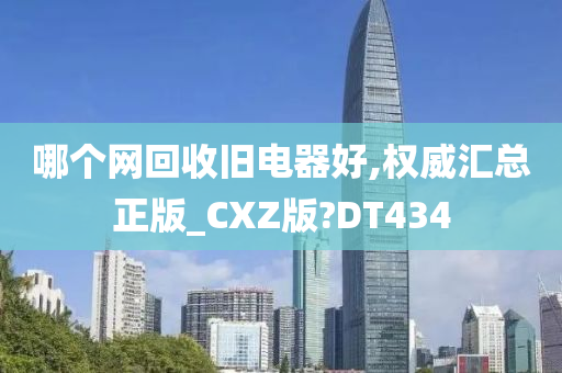 哪个网回收旧电器好,权威汇总正版_CXZ版?DT434