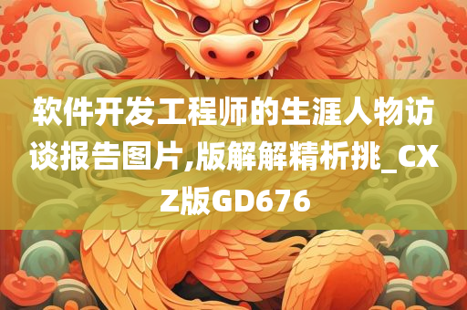 软件开发工程师的生涯人物访谈报告图片,版解解精析挑_CXZ版GD676