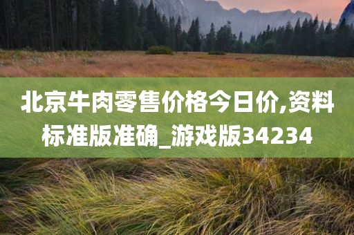 北京牛肉零售价格今日价,资料标准版准确_游戏版34234