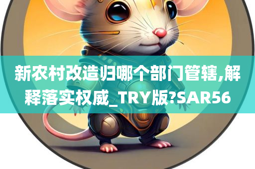 新农村改造归哪个部门管辖,解释落实权威_TRY版?SAR56