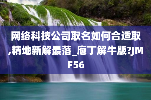 网络科技公司取名如何合适取,精地新解最落_庖丁解牛版?JMF56