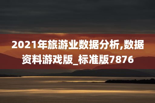 2021年旅游业数据分析,数据资料游戏版_标准版7876